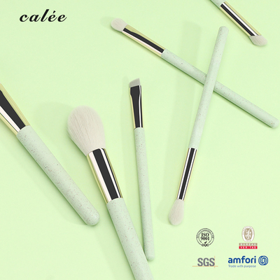 8pcs Straw Handle Cosmetic Brush, Synthetic Hair Makeup Brush Gift Set
