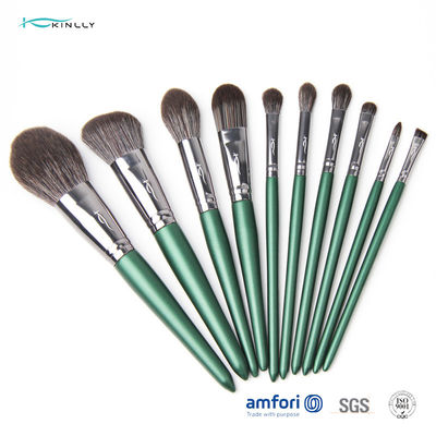 10PCS OEM Wooden Handle Makeup Brushes For Smudge