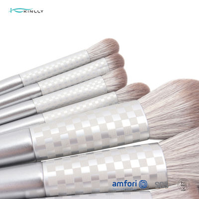 Cruelty-Free Synthetic Fiber Bristles​ 8pcs Face Makeup Brush Set,Wooden Handle And Aluminium Ferrule