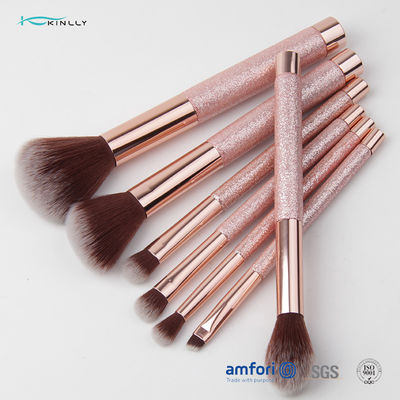 Eco Friendly Plastic Handle Synthetic Hair Makeup Brush For Cosmetic