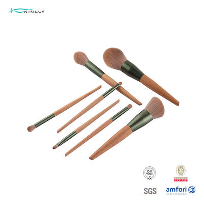 10 Pieces Concealer Eye Cosmetic Makeup Brush Set Wooden Handle
