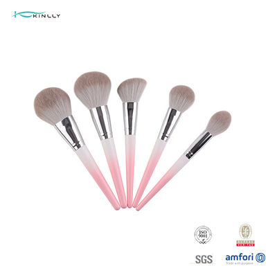 Vegan Synthetic Aluminium Ferrule High End Makeup Brush Set Customized Logo