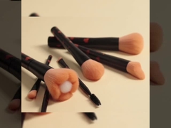 Professional Quality Makeup Brushes With Synthetic Hair and Plastic Handle