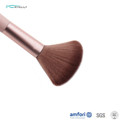 Face Powder Highlight Single Makeup Brush Synthetic Hair Aluminum Ferrule 1PC