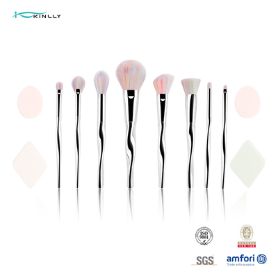 ABS Plastic Handle Complete Makeup Brush Set 8PCS For Foundation Powder Eyeshadow Lipstick