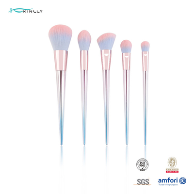 5pcs Cosmetic Makeup Brush Sets Synthetic Hair Plastic Handle OEM ODM