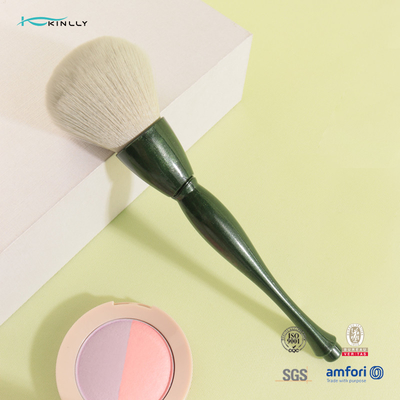 Plastic Handle Flawless Face Brush Vegan Makeup Tool Individual Makeup Brushes
