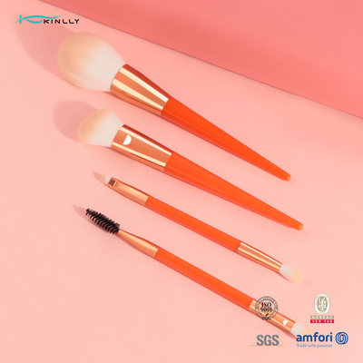 4pcs Protable Soft Bristles Cosmetics Brush Set Luxury Makeup Brushes