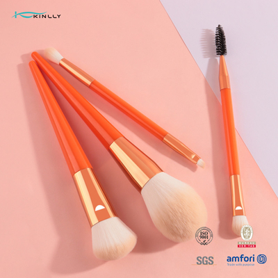 4pcs Protable Soft Bristles Cosmetics Brush Set Luxury Makeup Brushes