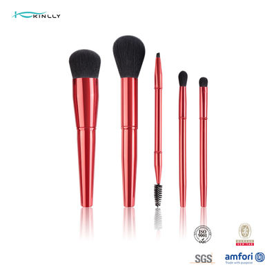 5PCS Metal Handle Cosmetic Brush Set