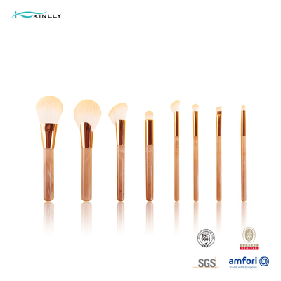Wholesale Customized OEM Professional Foundation Powder Brush Plastic Handle 8PCS Makeup Brush Set