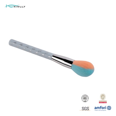 Two Colors Hair Powder Makeup Brush With Film Printing Plastic Handle