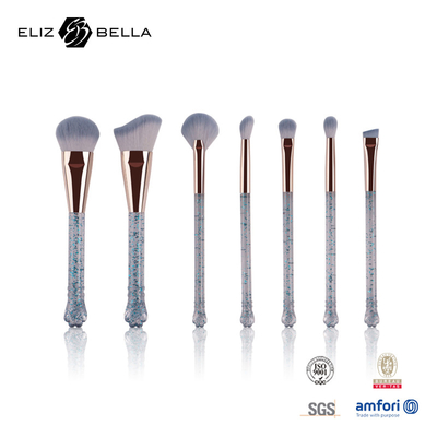 Portable Plastic Travel Makeup Brush Set OEM Private Label Makeup Brushes