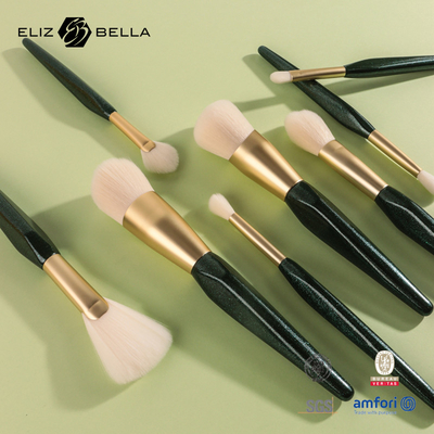 8Pcs Complete Synthetic Makeup Brush Set Custom OEM ODM Available