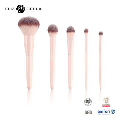 5PCS Travel Makeup Brushes Set Mini Cosmetic Brush Set For Women