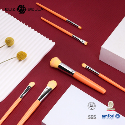 Aluminium Copper Ferrule Cosmetic Makeup Brush Set For Face