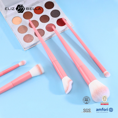 Aluminium Copper Ferrule Eyebrow Pencil Makeup Brush Collection In Opp Bag