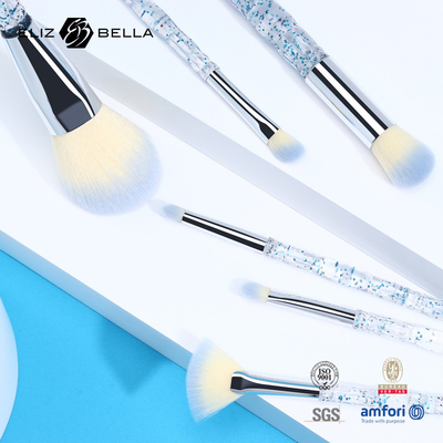 Beauty Plastic Handle Travel Makeup Brush Set Synthetic Hair Beauty Cosmetics Brushes