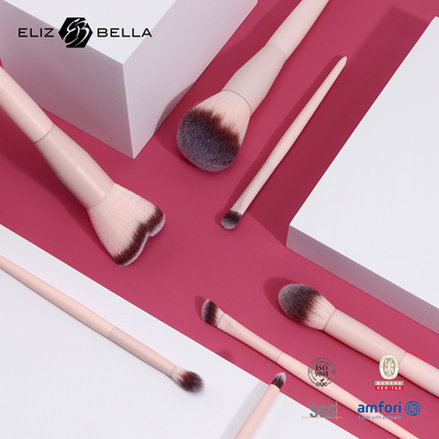 8pcs Wooden Handle Cosmetic Brush Sets Two Colors Nylon Hair Make Up Beauty Tools