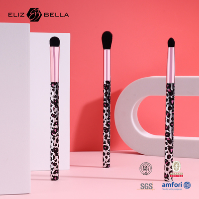 3pcs Set Plastic Makeup Brushes Ergonomic Handle With Full Printing