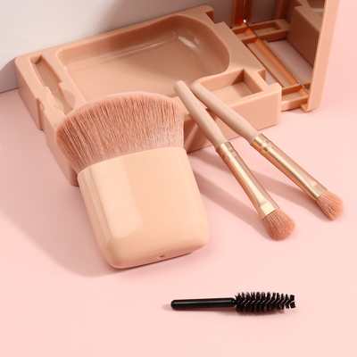 Travel Size Oem Makeup Brushes Foundation 4 Piece Set Mini