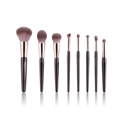 Customized Travel Makeup Brush Set Synthetic Hair Plastic Handle 8pcs