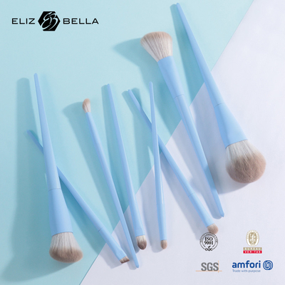 8pcs Makeup Brush Travel Kit For Powder Foundation Blush Eyeshadow Lip Eyebrow