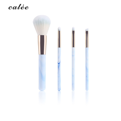 4pcs Travel Make Up Brushes Plastic Handle Cosmetic Brush With PVC Packaging Box