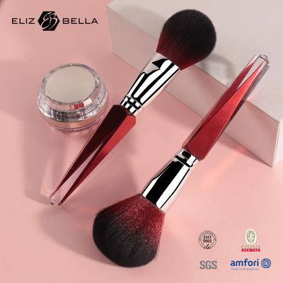 Makeup Large Powder Brush Plastic Handle Soft Synthetic Hair Private Label Face Brush