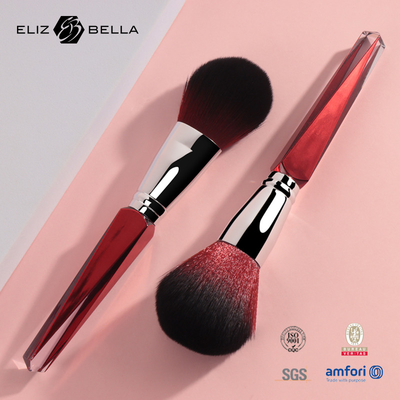 Makeup Large Powder Brush Plastic Handle Soft Synthetic Hair Private Label Face Brush