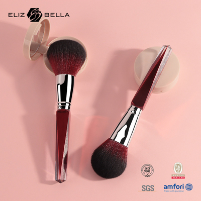 Makeup Large Powder Brush Plastic Handle Soft Synthetic Hair Private Label Face Brush