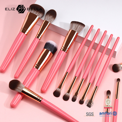 8pcs Beauty Cosmetic Brush Set Wooden Handle Private Label Makeup Brush Set