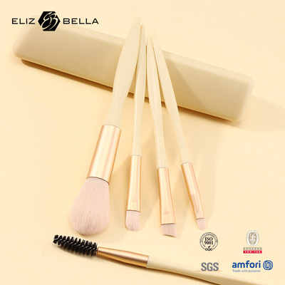 5 Mini Brushes Set With Brush Holder Special Plastic Handle Cosmetic Brush OEM