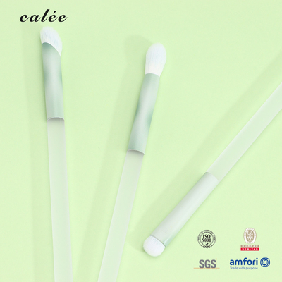 3pcs Eye Makeup Brush Customized Synthetic Hair And Plastic Handle PVC Packaging Box