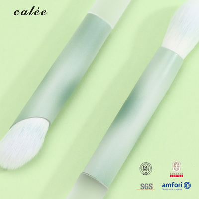 3pcs Eye Makeup Brush Customized Synthetic Hair And Plastic Handle PVC Packaging Box