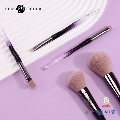 5pcs Cosmetic Makeup Brushes Aluminium Ferrule Synthetic Hair Private Label Design Makeup Tools