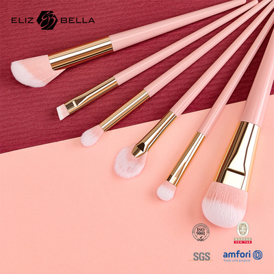 Personalization OEM Design Makeup Brushes with Shiny Aluminium Ferrule