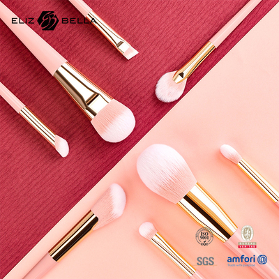 Personalization OEM Design Makeup Brushes with Shiny Aluminium Ferrule