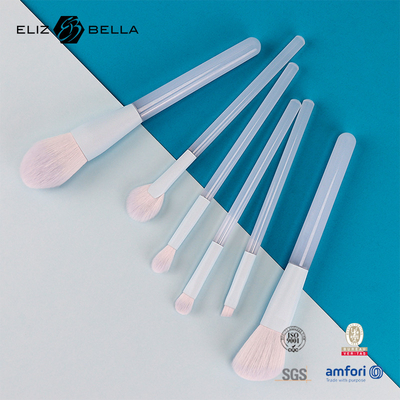 Plastic Handle Customized LOGO Accepted Luxury Makeup Brushes for Makeup Function Brushes,100% Synthetic Hair