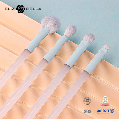 Plastic Handle Customized LOGO Accepted Luxury Makeup Brushes for Makeup Function Brushes,100% Synthetic Hair