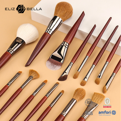 Professional Quality Makeup Brush Set With Wooden Handle,Luxury Cosmetic Brushes ,OEM Orders Welcome