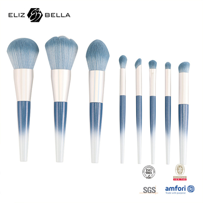 10pcs Beauty Needs Plastic Handle Travel Makeup Brush Set With Synthetic Hair OEM Orders Are Welcome
