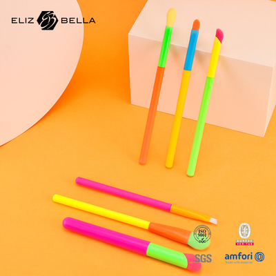 14pcs Customized Design Makeup Brush Set Colorful Handle and Aluminium Ferrule Included