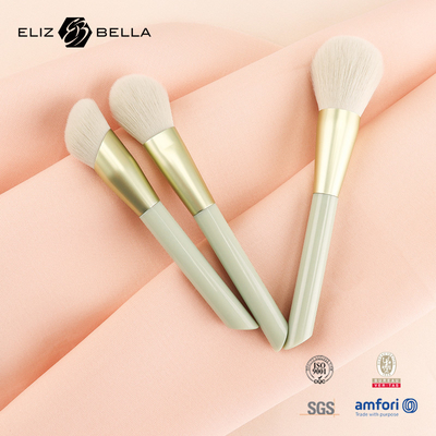 3pcs Customization Makeup Brush For Powder ,Blush,Contour Brush,Plastic Handle And Aluminium Ferrule