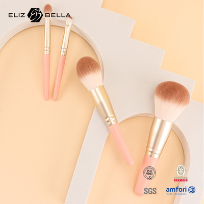 9pcs Professional Makeup Brush Set with Wooden Handle and Aluminium Ferrule Customization