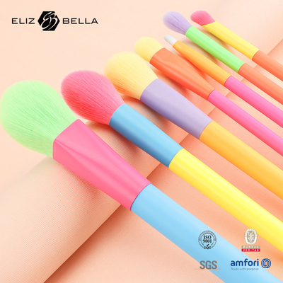 12PCS Makeup Brushes with Colorful Wooden Handle and Ferrule Customized LOGO Accepted
