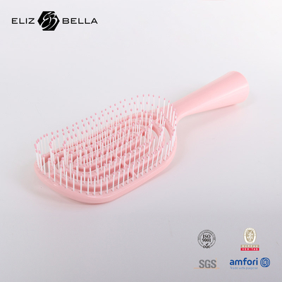 Wet And Dry Curved Vent Massage Square Paddle Hair Brush For Curly Hair Custom Logo  Hairbrush