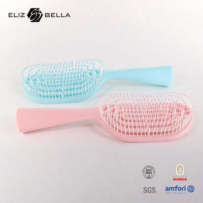 Wet And Dry Curved Vent Massage Square Paddle Hair Brush For Curly Hair Custom Logo  Hairbrush