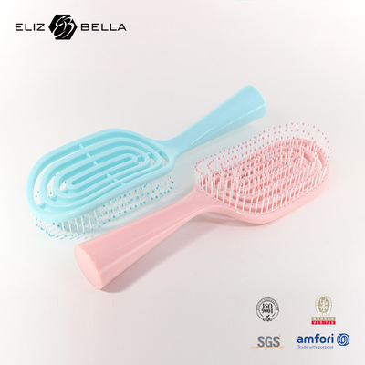 Wet And Dry Curved Vent Massage Square Paddle Hair Brush For Curly Hair Custom Logo  Hairbrush