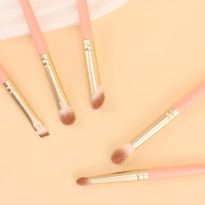 Aluminium Ferrule Cosmetic Makeup Brush Set for Customized Face Contouring and Highlighting